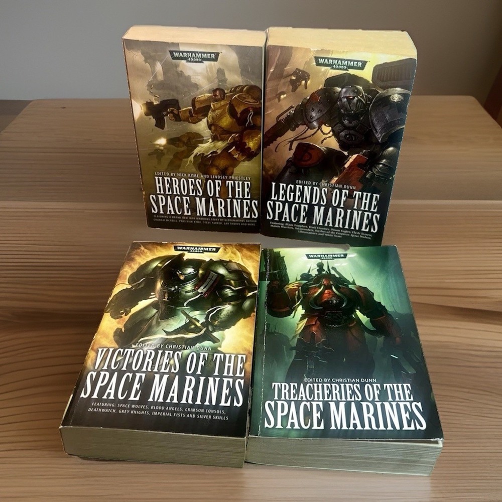Warhammer 40K Space Marines Anthology Lot 4 Book Set 1st Print OOP Black Library